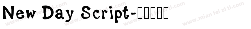 New Day Script字体转换